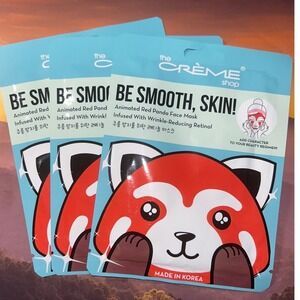 The Crème Shop Be Smooth, Skin! Animated Red Panda Face Mask Retinol x3